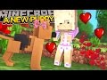 BABY LEAH'S NEW PUPPY w/ LITTLE CARLY!!! - Minecraft - Little...