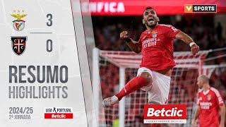 Resumo Benfica 3-0 Casa Pia Liga 2425