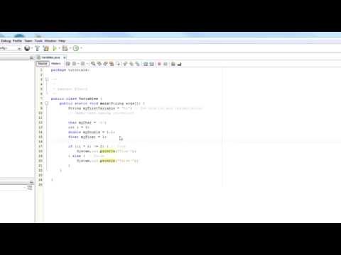 NetBeans Java Tutorial - If Statement and Variables #5
