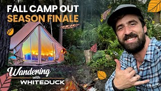 FALL CAMPING in my BELL TENT | Wandering with White Duck | SEASON FINALE