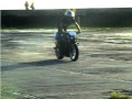 Slow wheelie and attempting to turn