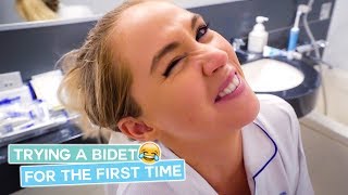 Crazy Japanese Toilets (Hilarious Bidet Reaction)!!