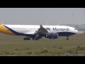 Monarch A330-243 [G-EOMA] landing / take-off at Rome Fiumicino Airport