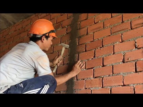 Cách đóng lưới chống nứt cho tường trước khi tô tại vị trí đường điện - Kho Tư liệu Xây dựng