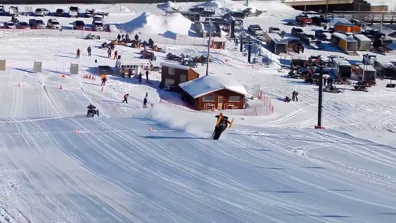 Snowmobile Hill Drag, Masters Racing Circuit (Part One) YouTube