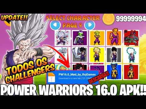 PEGUEI!! POWER WARRIORS 16.0 APK!! CHALLENGES PEGUEI!! POWER WARRIORS 16.0 APK!! CHALLENGES