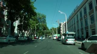 Видео Меняющийся Душанбе. Часть 70. Центр города - район ЦУМа. Апрель 2018 от Борис Стариков, улица Хусейнзаде, Душанбе, Таджикистан