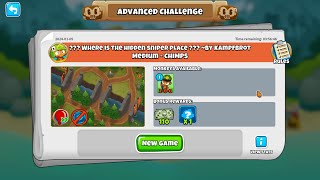 Bloonstd6 Advanced Challenge: ???Where Is The Hidden Sniper Place??? By Kampfbrot