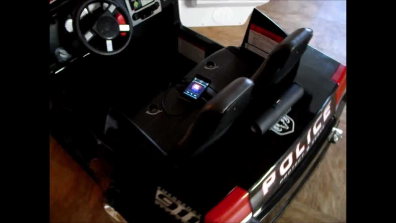 MODIFIED POWER WHEEL DODGE CHARGER POLICE CAR YouTube