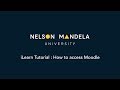 iLearn Episode 01   How to access NMU Moodle Site