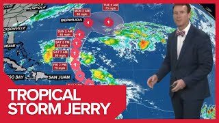Tropical Storm Jerry Forecast Latest Path, Tracker And More