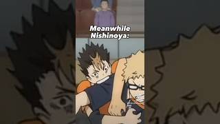 Nishinoya is a feral animal ☠️ #noshinoya #haikyuu #anime