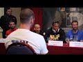 STEPHEN SIMMONS CONFRONTS WADI CAMACHO & SITS IN FRONT OF HIM IN MIDDLE OF PRESS CONFERENCE