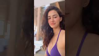 Y Bffs Mouni Roy And Disha Patani Twin In Animal-Print Bikinis Watch Hot Video From Beach Vacay