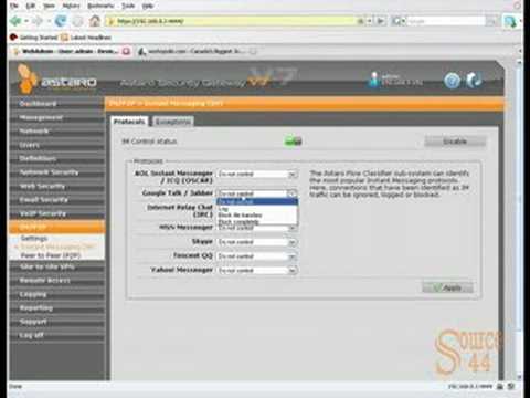 This video outlines how to use an Astaro Security Gateway to block Google Chat. For more videos, please visit www.theacademy.ca.