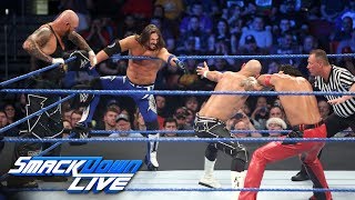AJ Styles & Gallows & Anderson vs. Shinsuke Nakamura & Rusev Day: SmackDown LIVE, April 24, 2018 AJ Styles & Gallows & Anderson vs. Shinsuke Nakamura & Rusev Day: SmackDown LIVE, April 24, 2018