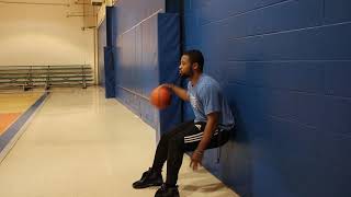 Basketball Wall Squat Drill