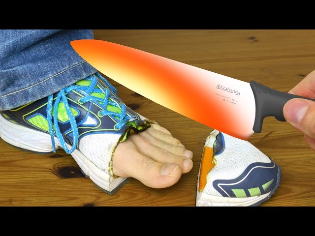 Red Hot 1000 Degree Knife Vs Shoe & More - Video