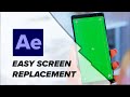 After Effects Tutorial: Keylight Effect Tracker Screen Replacement