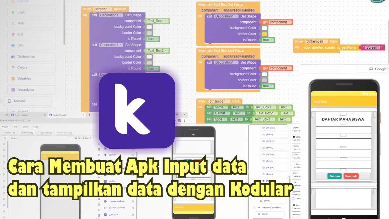 How to make apk input data and display data with How to make apk input data and display data with