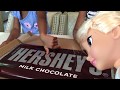 Giant Hershey Milk Chocolate Bar! Huge Surprise Candy w/ Froz...