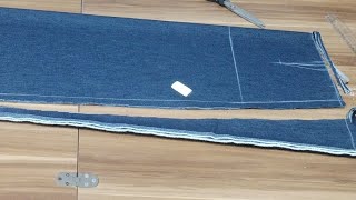 Pratik Ve Hiç Kalıp Kullanmadan Çok Kolay Kot Etek Nasıl Dikilir