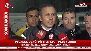 İstanbul Valisi Ali Yerlikaya Uçak Kazası Sonrası Önemli Açıklamalarda Bulundu /