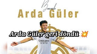 Ancelotti duyurdu📢 Arda Güler geri dönüyor  #ardagüler #realmadrid