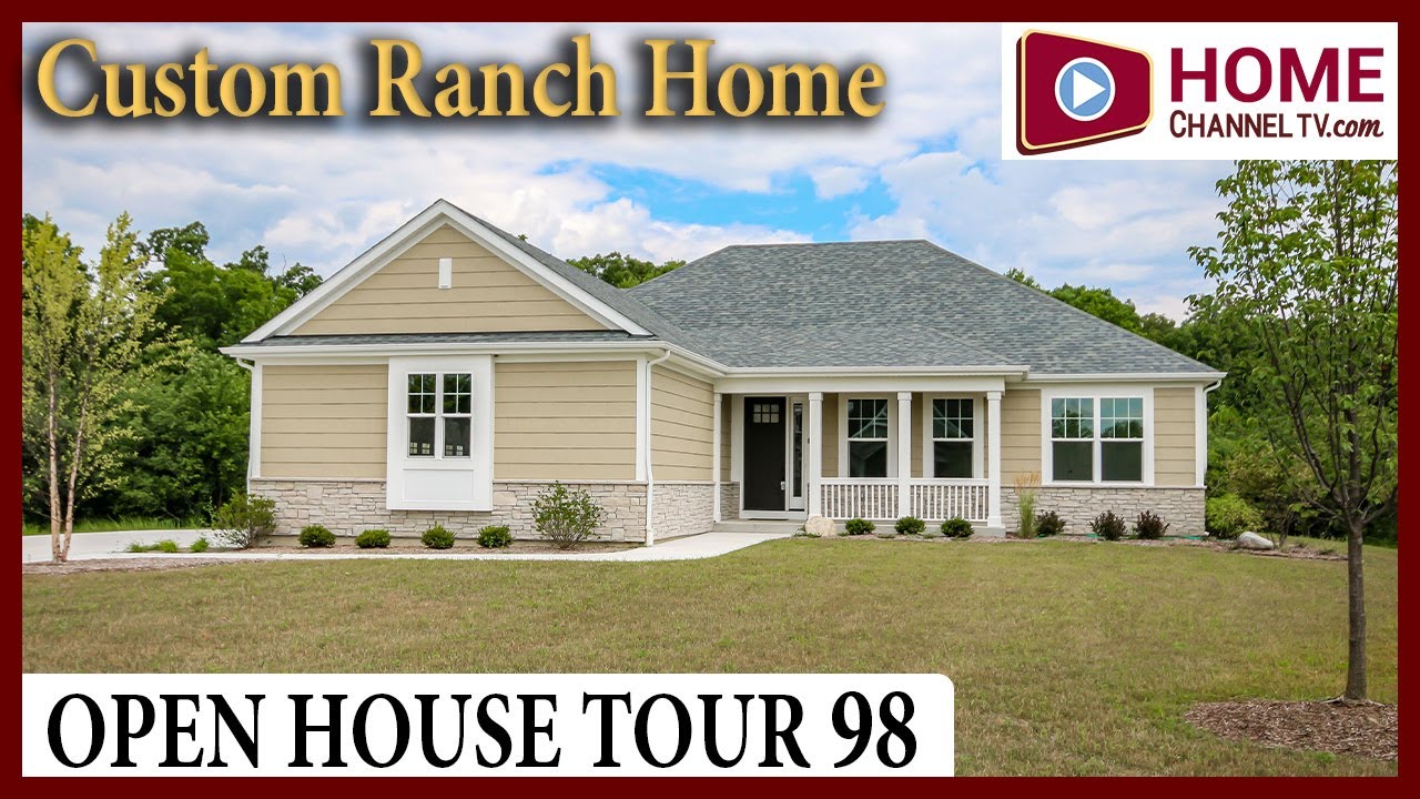 Open House Tour 98 - Custom Ranch Home Design in Salem Wisconsin by US Shelter Homes