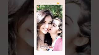 Malvika Sharma Hot Cleavage & Kiss With Girlfriend South Actress