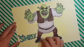 Comment Dessiner Shrek Promarker, Crayon Pastel