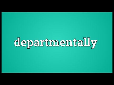 Header of departmentally