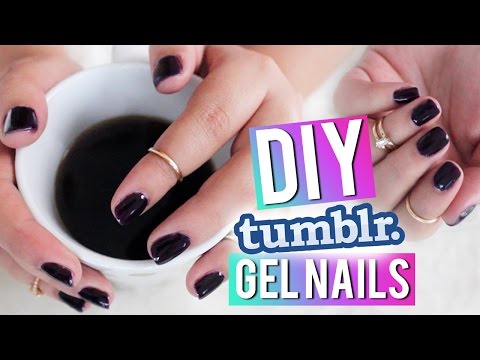 DIY Dark Nails TUMBLR Inspired - YouTube