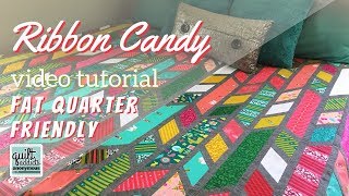 Modern Fat Quarter Friendly Stash Busting Quilt Pattern Ribbon Candy
