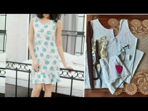 Dạy cắt may váy ngủ / Đầm ngủ siêu dễ thương cho các bạn nữ