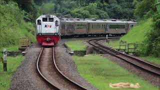 Trainspotting At Java Countryside, Sharp Curves, Ge-U18C & Ge-U20C Pulls The Bogowonto Train 135