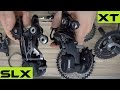Shimano SLX M-7000 vs XT M-8000 Groupset. 2017 MTB Components Comparison / Review