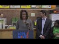 Michelle Obama and star athletes eat fresh at D.C. Subway