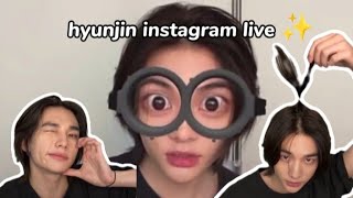 hyunjin instagram live!