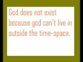 God Does not exist