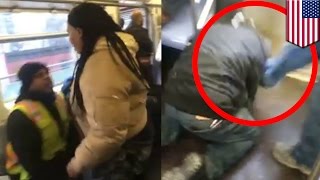 Subway Fights Subway Rider Attacks Boyfriend Of Woman Who Spat In His Face - Tomonews