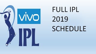 Schedule, Venues & Fixtures Released || CRICKET IS ALL