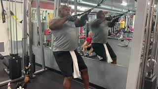 Shoulder Day .. Facepull, Pulldown and DB Military Press