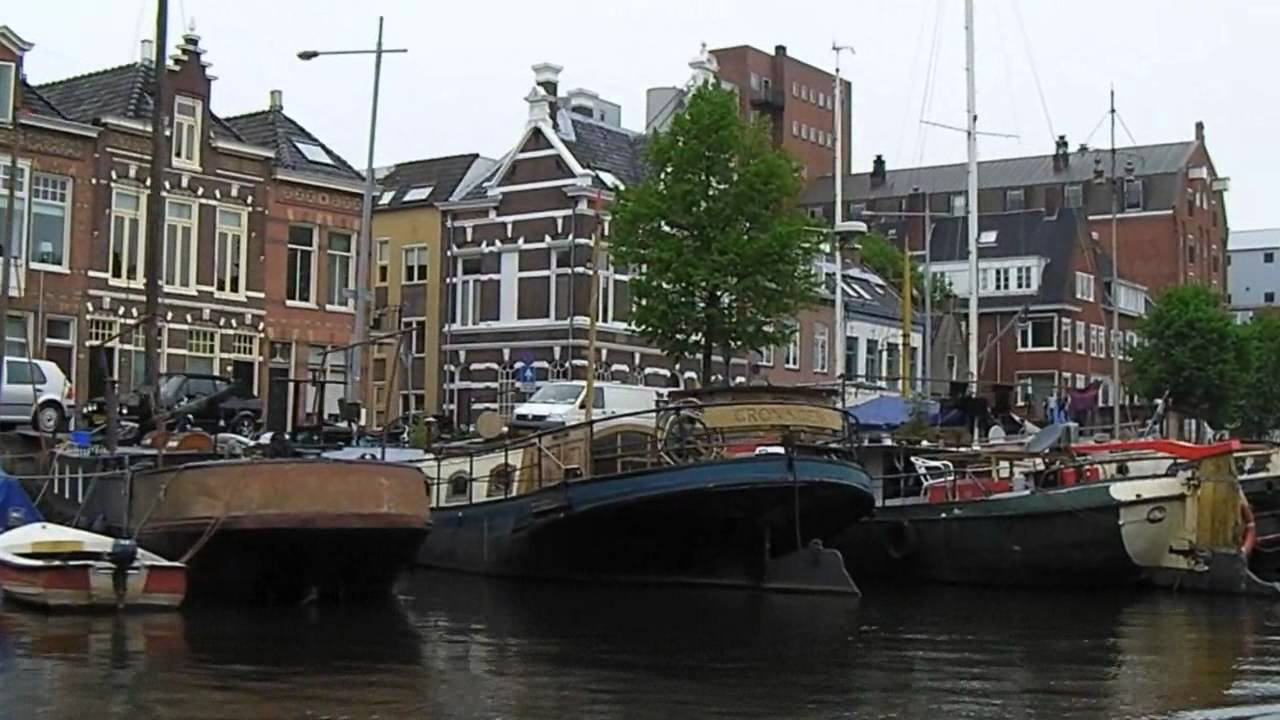 Paseo en barco por los canales de Groningen (Holanda) - YouTube