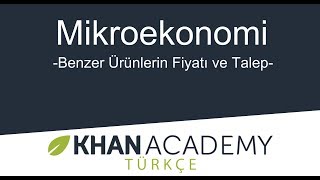 Benzer Ürünlerin Fiyatı Ve Talep Mikroekonomi Arz, Talep Ve Piyasa Dengesi