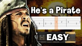 Pirates Of The Caribbean - Hes A Pirate - Guitar Tutorial Tab