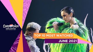 Top 10 Most Watched In June 2021 - Eurovision Song Contest