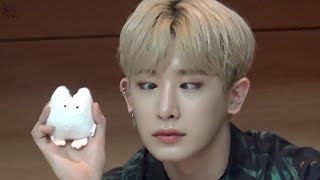 monsta x wonho being hella cute