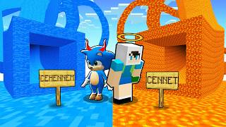 Şeytan Bebek Soni̇c Vs Melek Enes Tünel Seçme Savaşi Minecraft