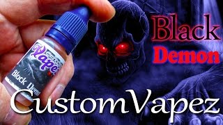 Black Demon e-juice from custom vapez rich tobacco